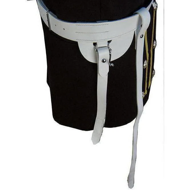 1 ¾" Matt White PVC Sword Belt with Sword Slings. - Image 3