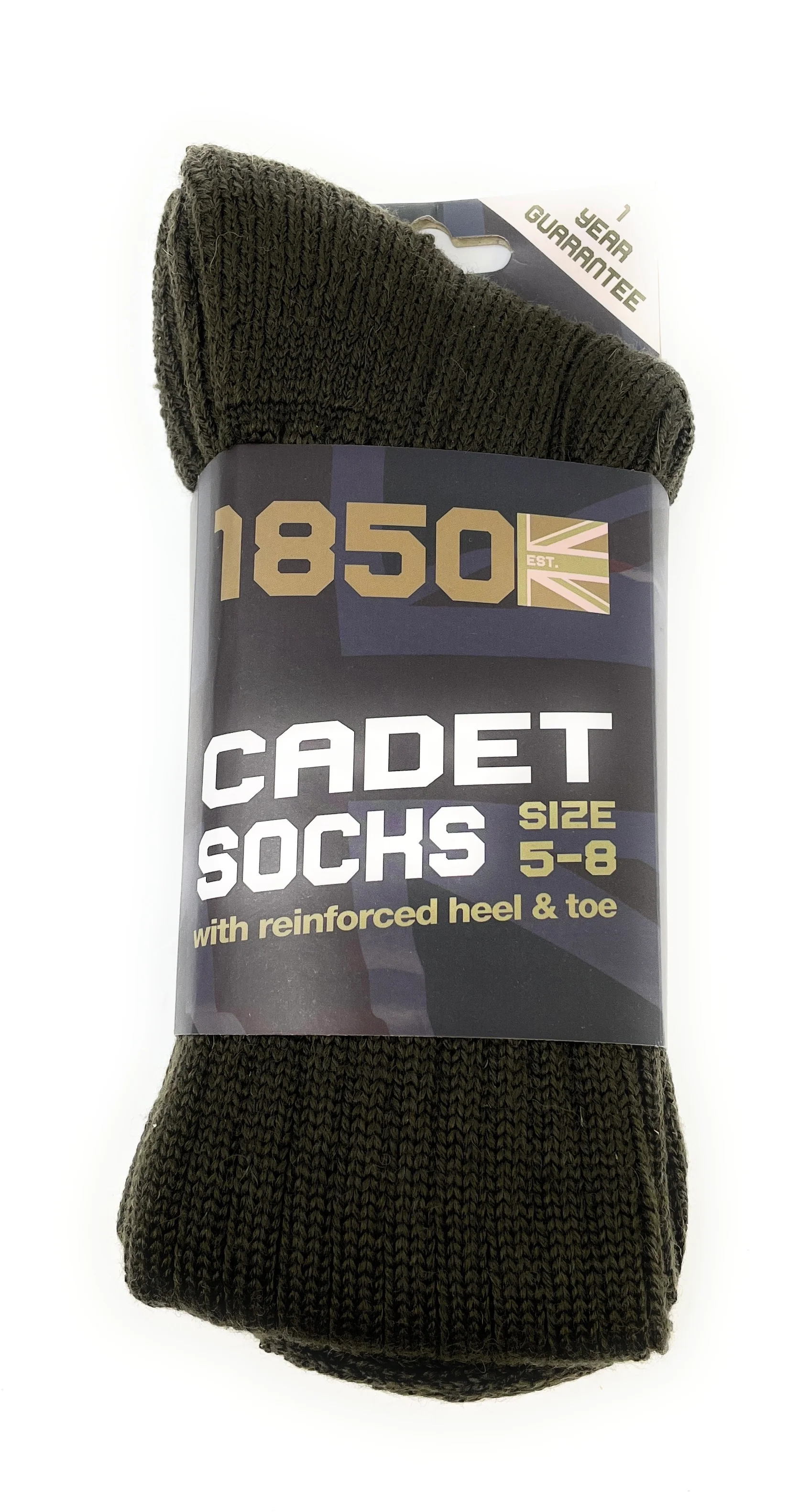 1850 - Cadet Socks - Olive 5-8
