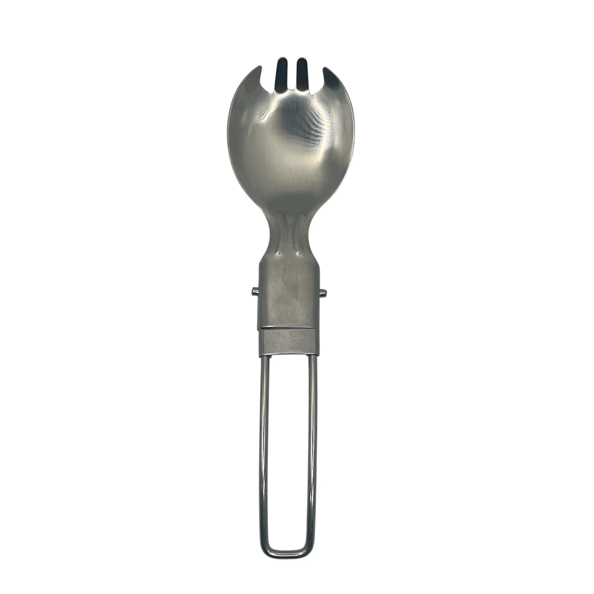 1850 Folding Spork - Stainless Steel -Fork and Spoon in 1