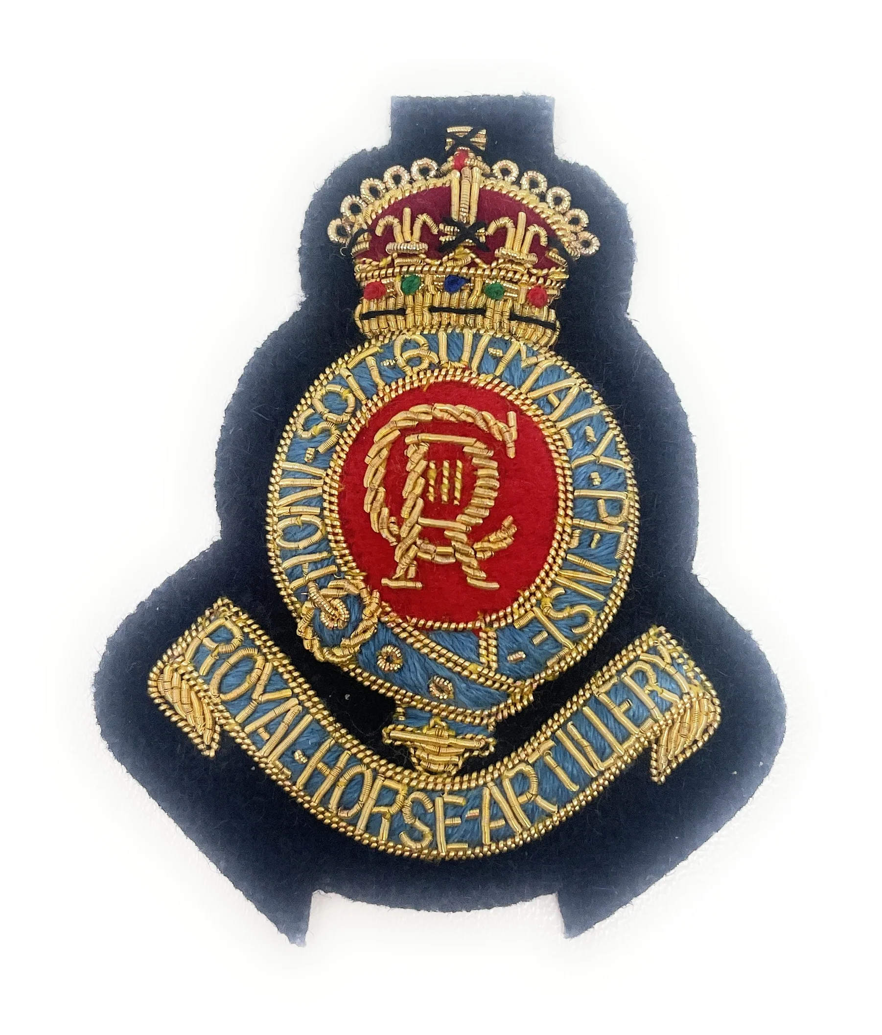 Beret Badge - 3rd Royal Horse Artillery - Navy - Tudor