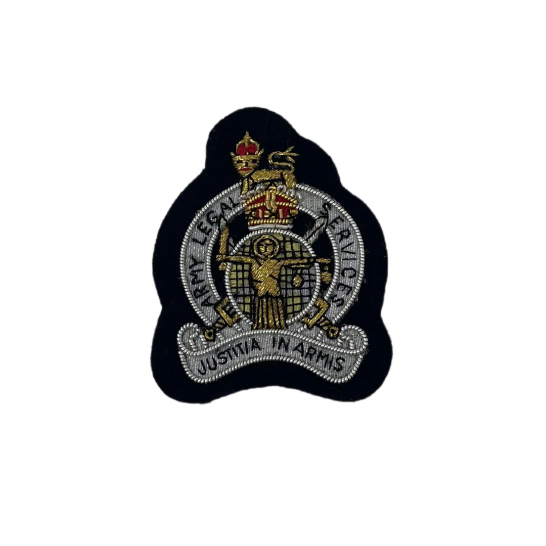 Beret Badge - ALS - Black Backing - Tudor Crown