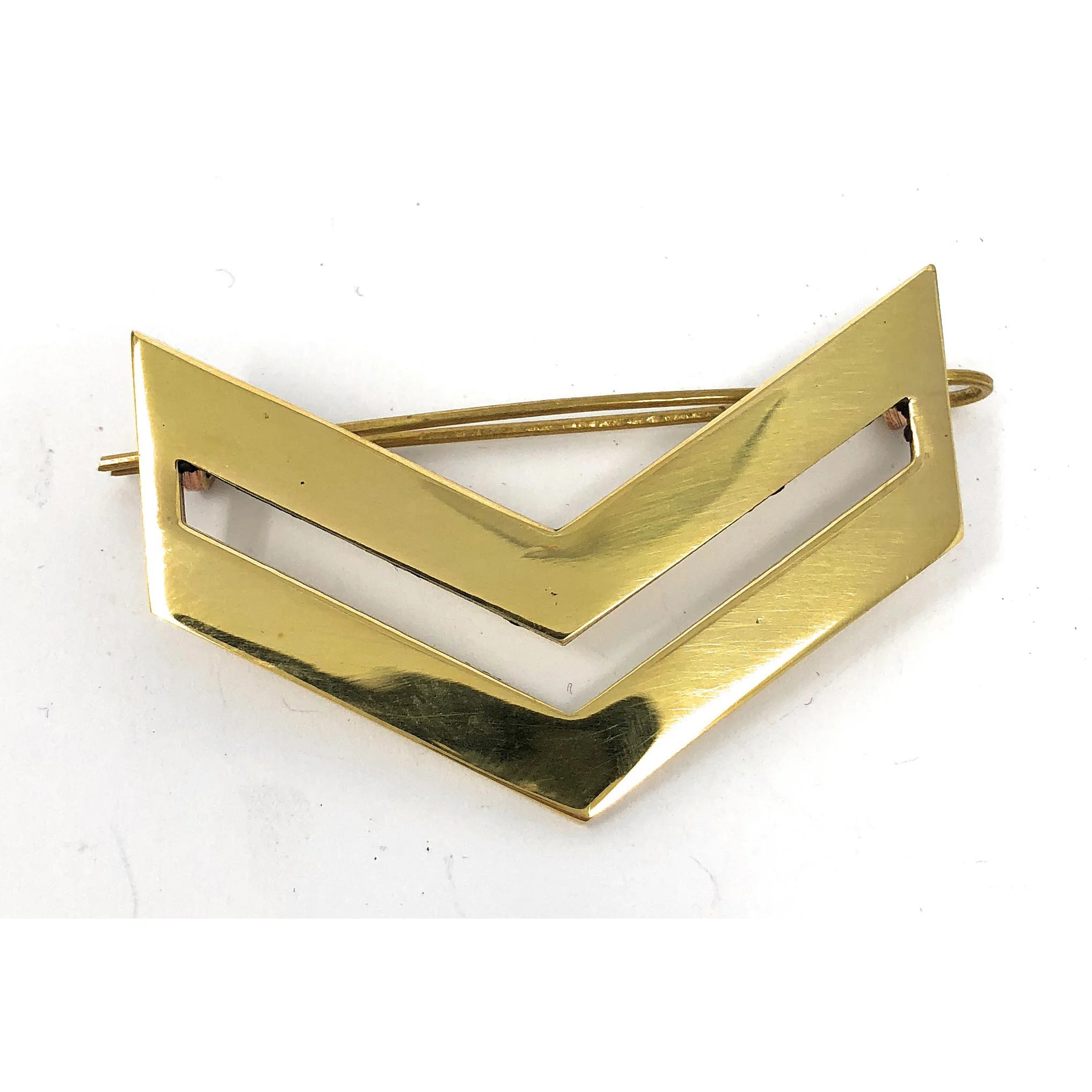 Brass Chevron with Shanks - Image 3
