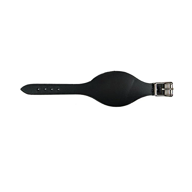 British Army Black Leather Wrist Strap