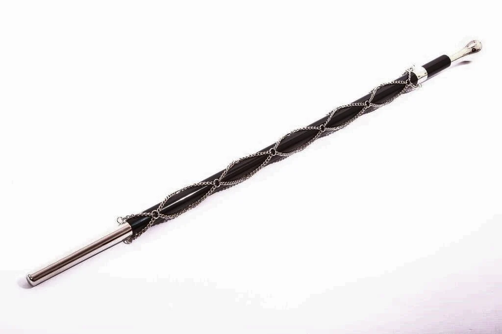 38" Parade Cane, Chain & Collar in Bag - Image 4