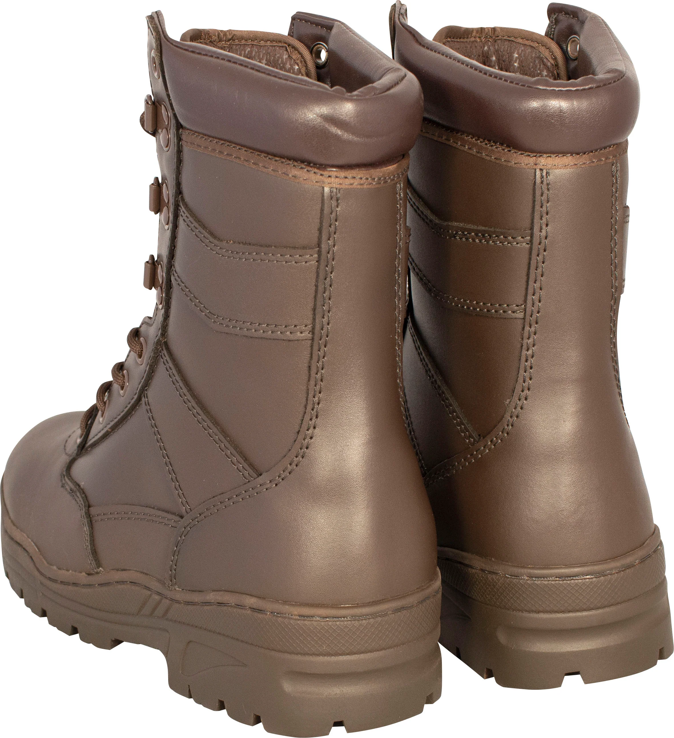 1850 - Cadet Full Leather Patrol Boot - Brown - Image 3