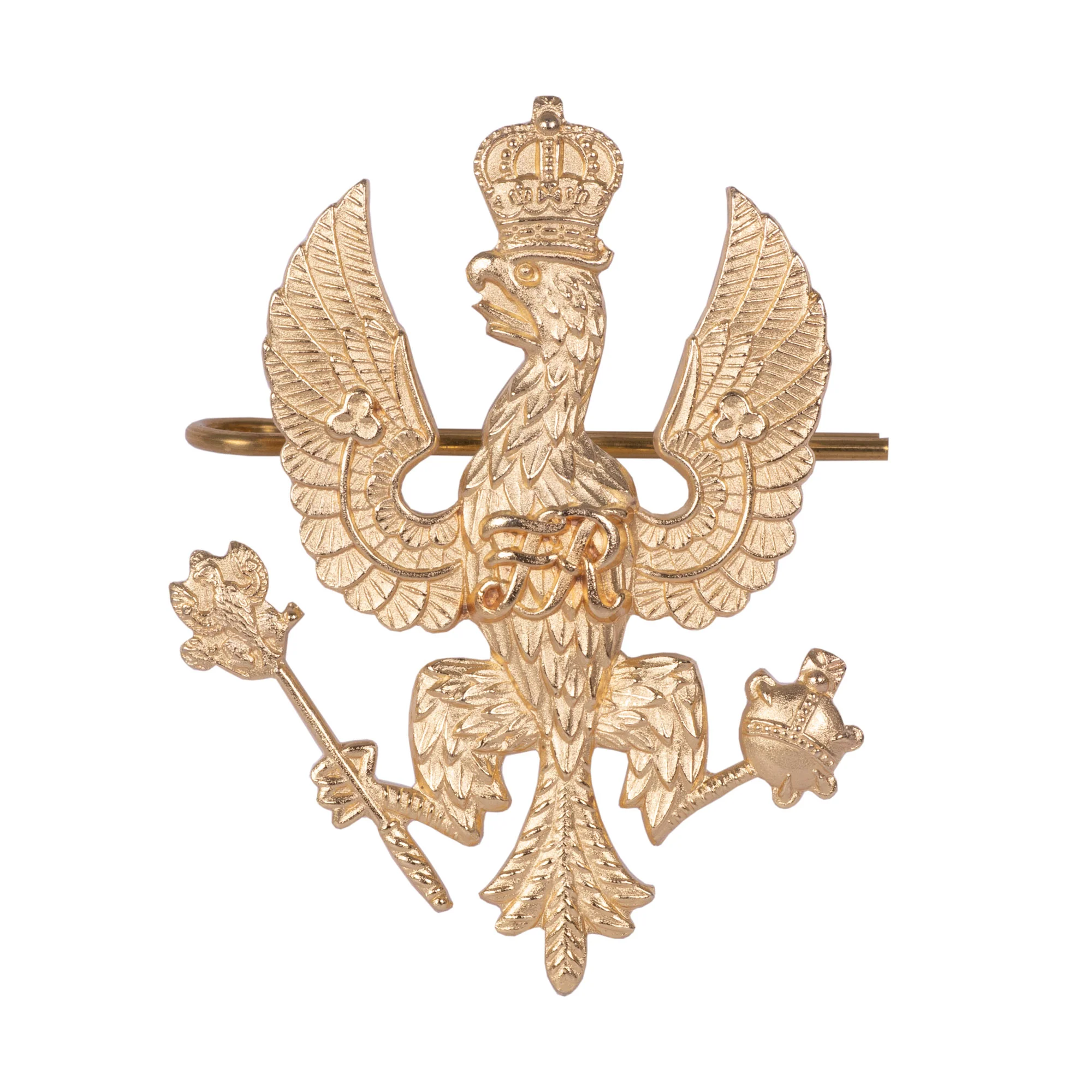 Cap Badge - KRH - Brass - Shank & Pin Fitting