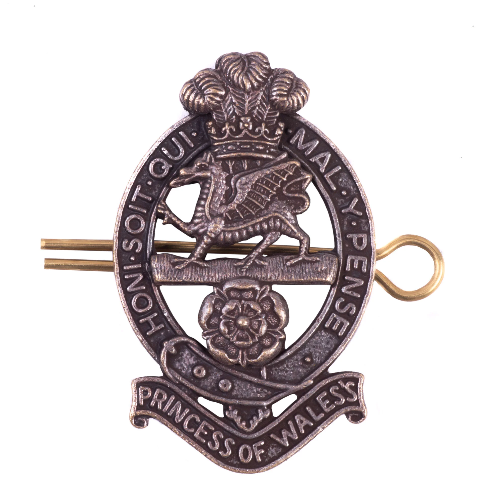 Cap Badge - PWRR All Ranks - Beret and No 2 Dress - Shank & Pin - Bronze