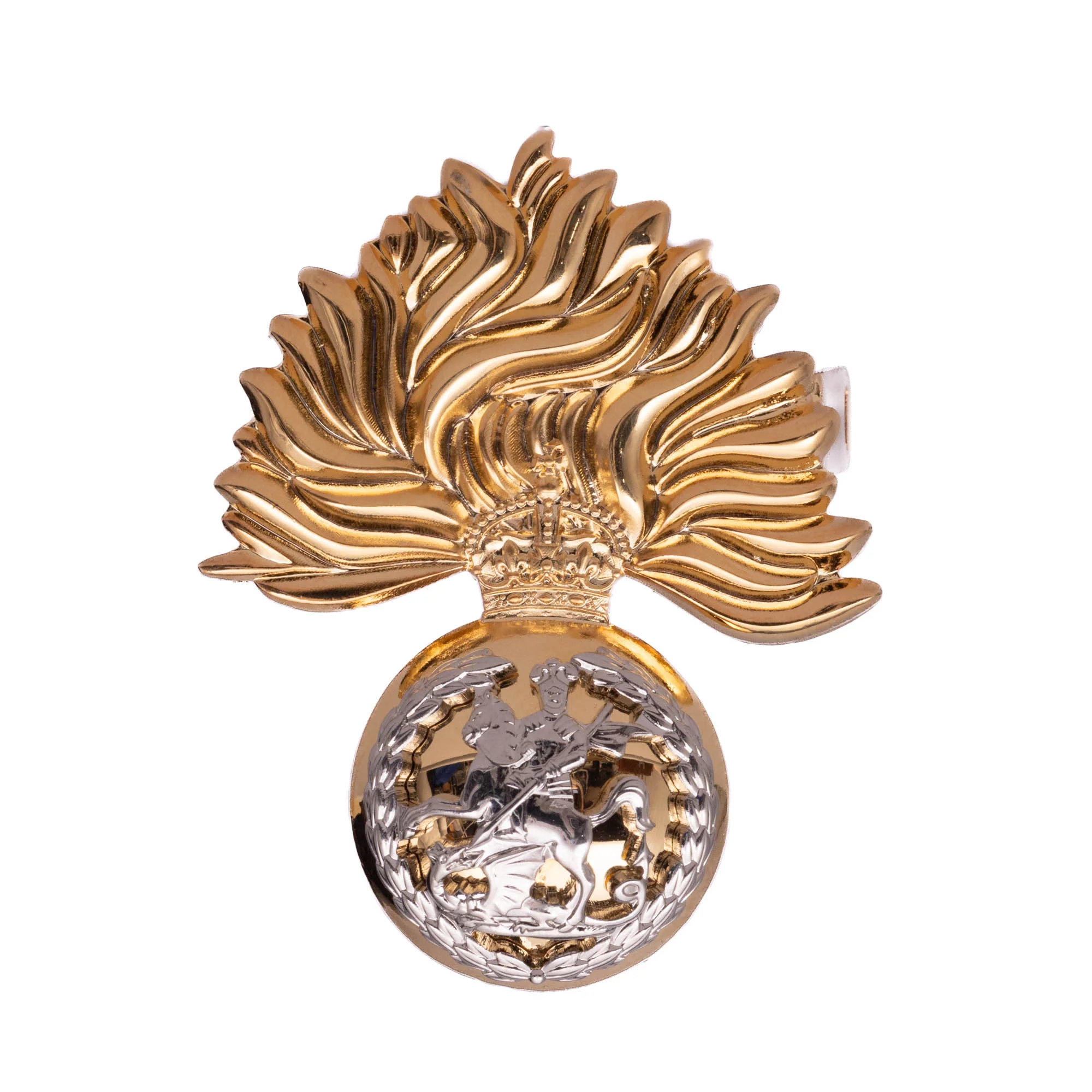 Cap Badge - RRF - Brass & Nickle Silver - Tudor