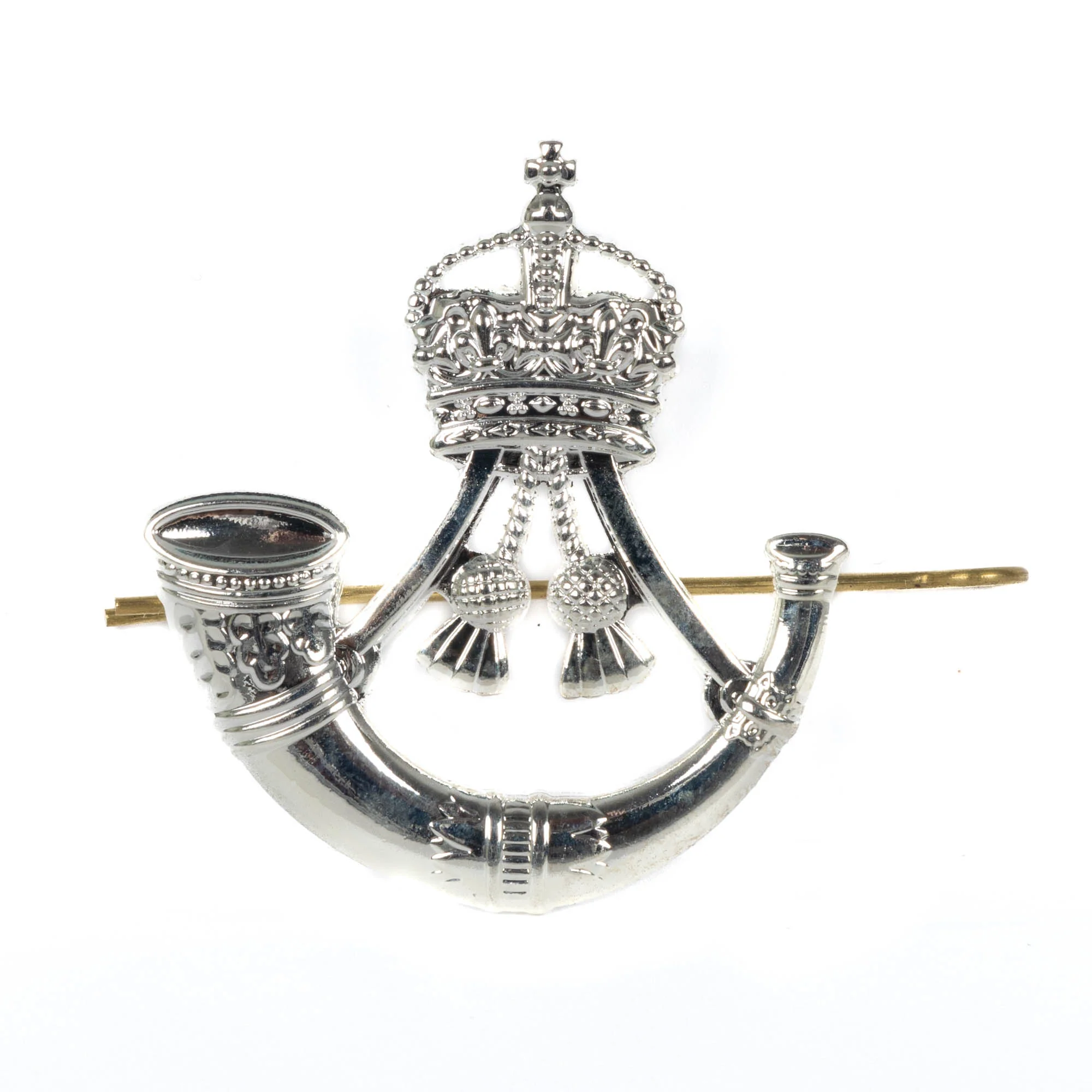 Cap Badge - The Rifles - SP - Burnished - Shank & Pin - Tudor Crown