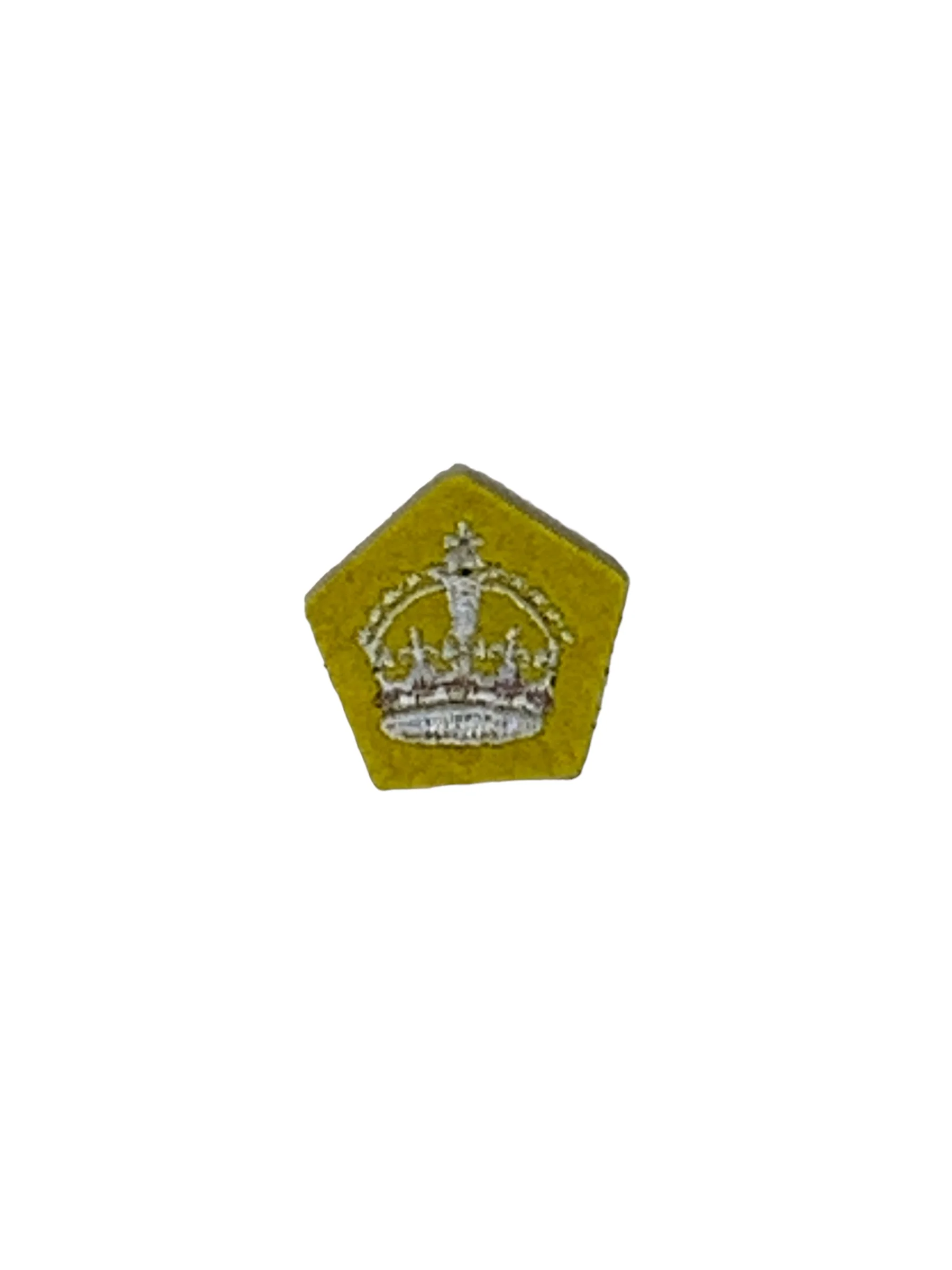 Crown - 30mm- Yellow Ground - Royal Lancers - Tudor Crown