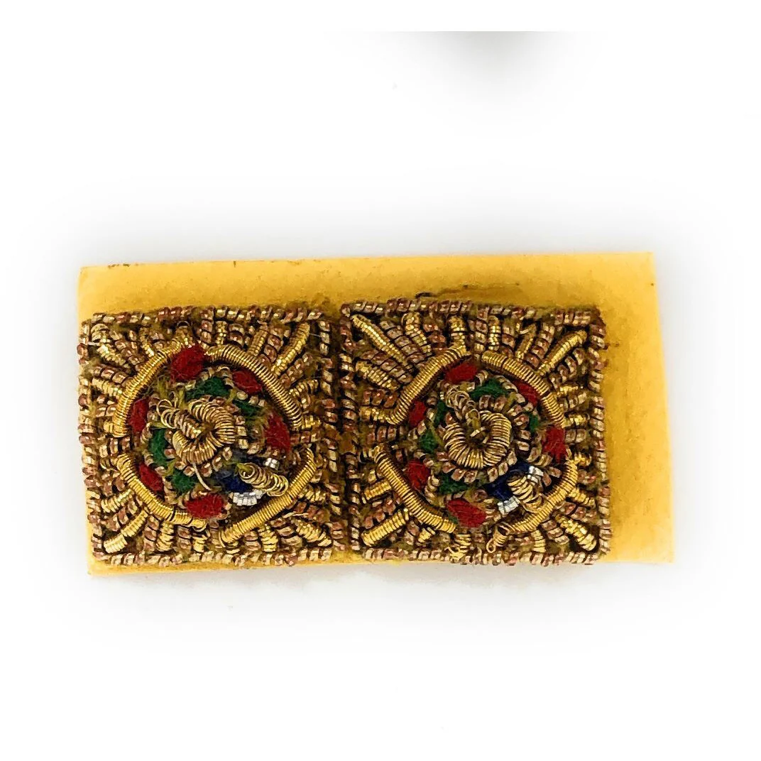 Embroidered Rank Stars - Gold - 3/8 inch - Image 4