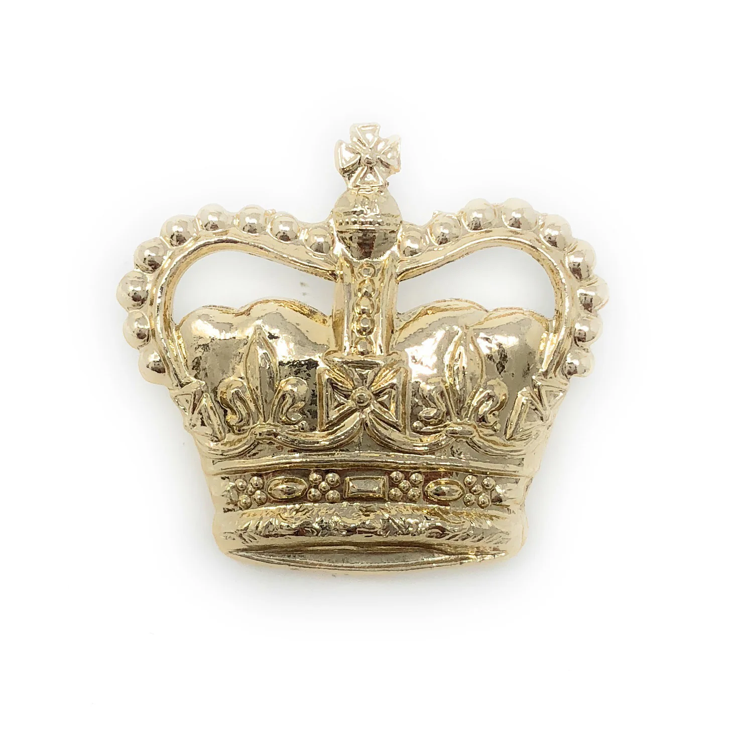 Eversleigh Crowns 3/4" - Anodised Gilt - Spike & Clutch Fitting - Pair