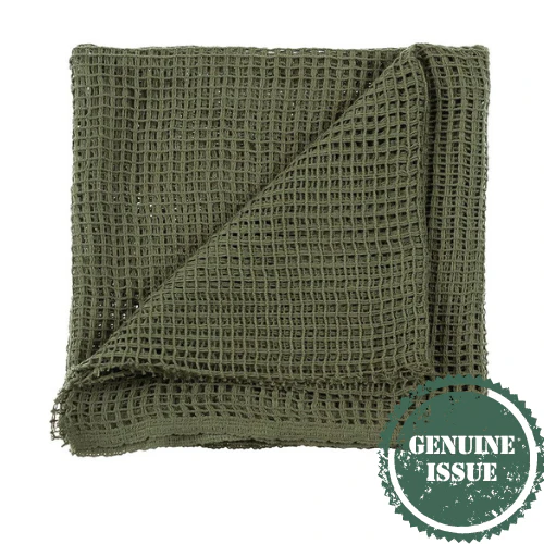 Genuine Army Issue Green Scrim Face Veil / Scarf