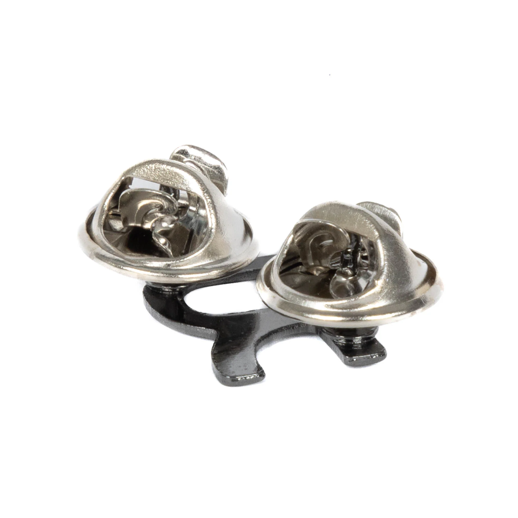 Letter R (Retired OFFICERS ) - Spike & Clutch Fitting - Black - Pair - Image 2