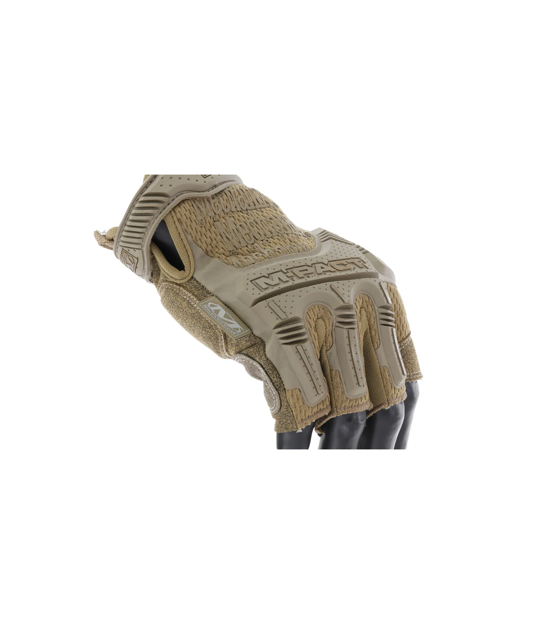 Mechanix Wear M-Pact Fingerless Coyote Gloves- Size extra large - Image 3