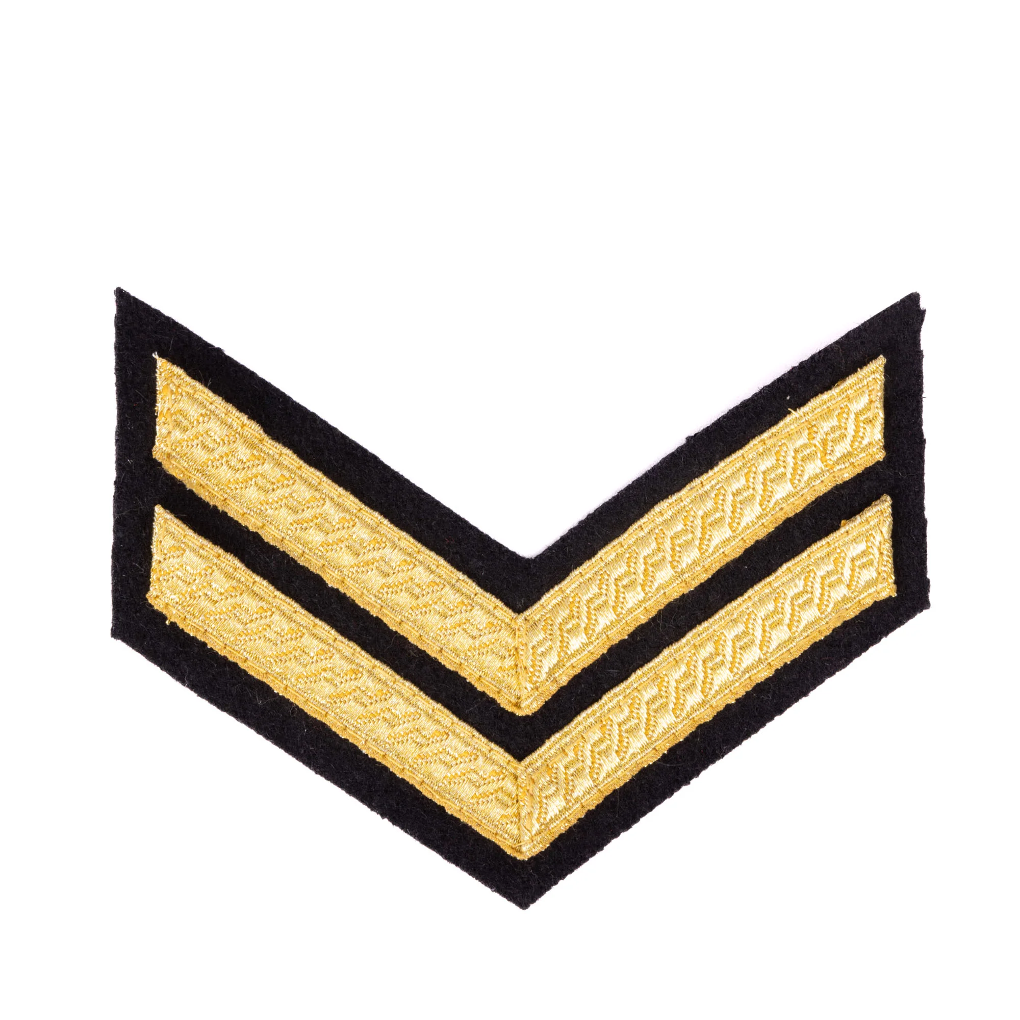 Mess Dress - Chevrons - Gold on Black - Cpl