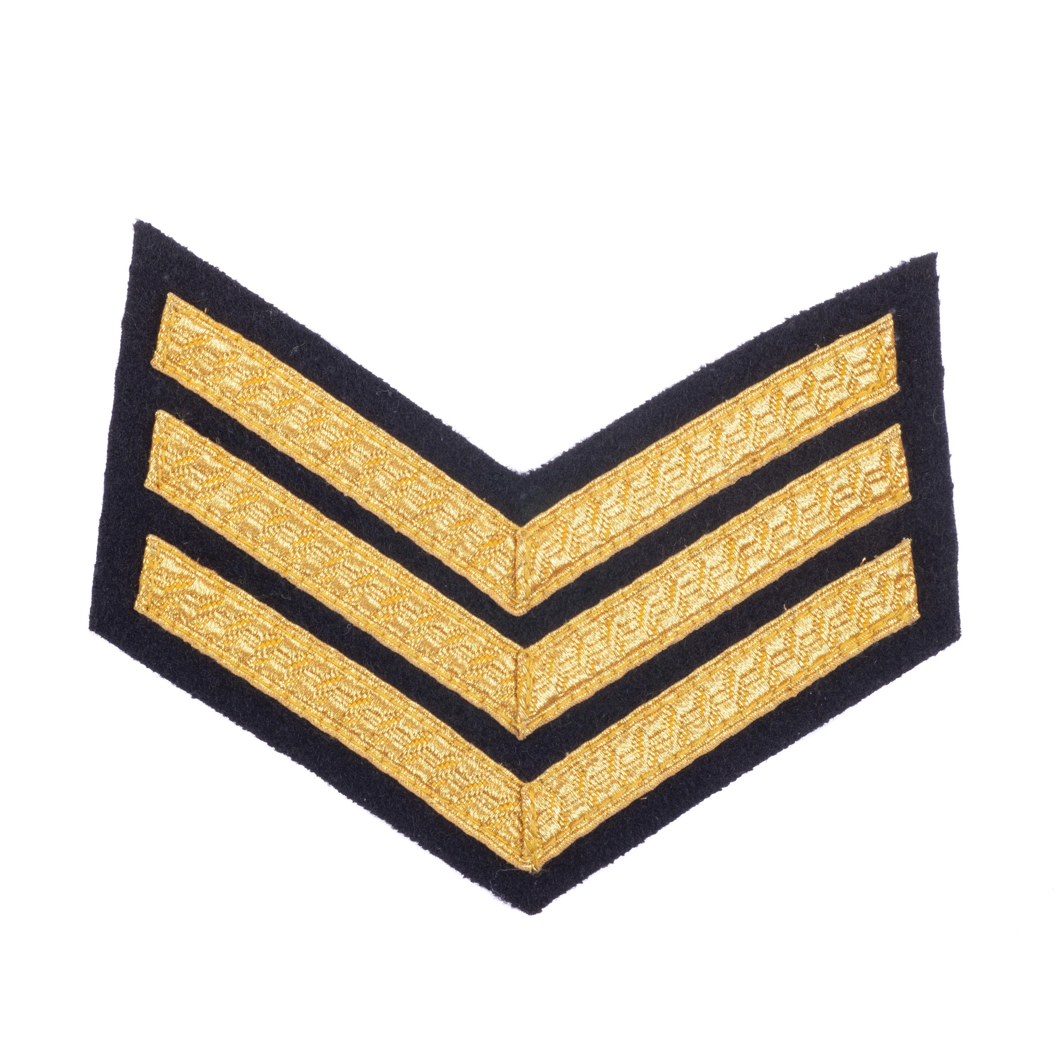 Mess Dress - Chevrons - Gold on Black - Sgt