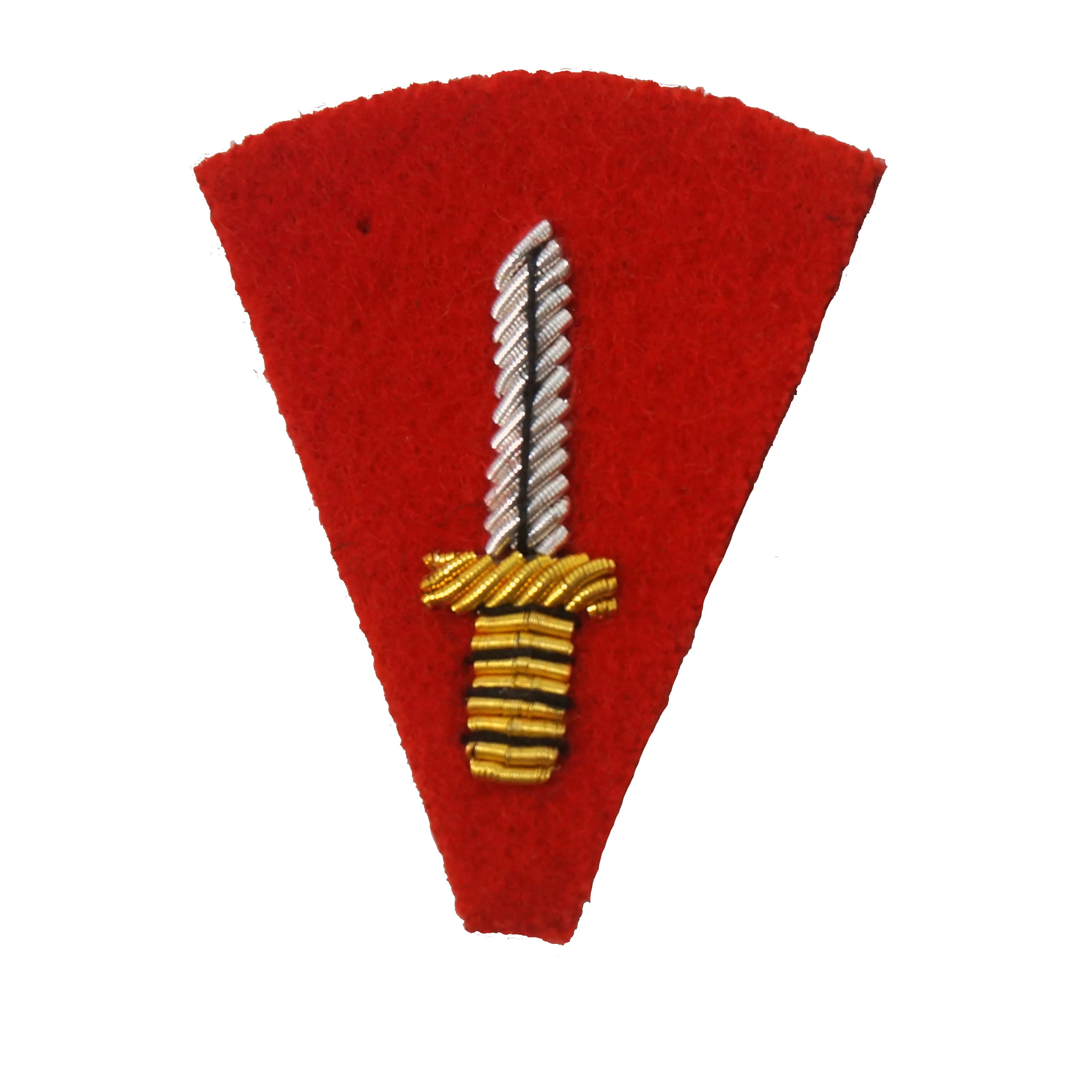 Mess Dress - Commando Dagger Badge - Gold on Scarlet