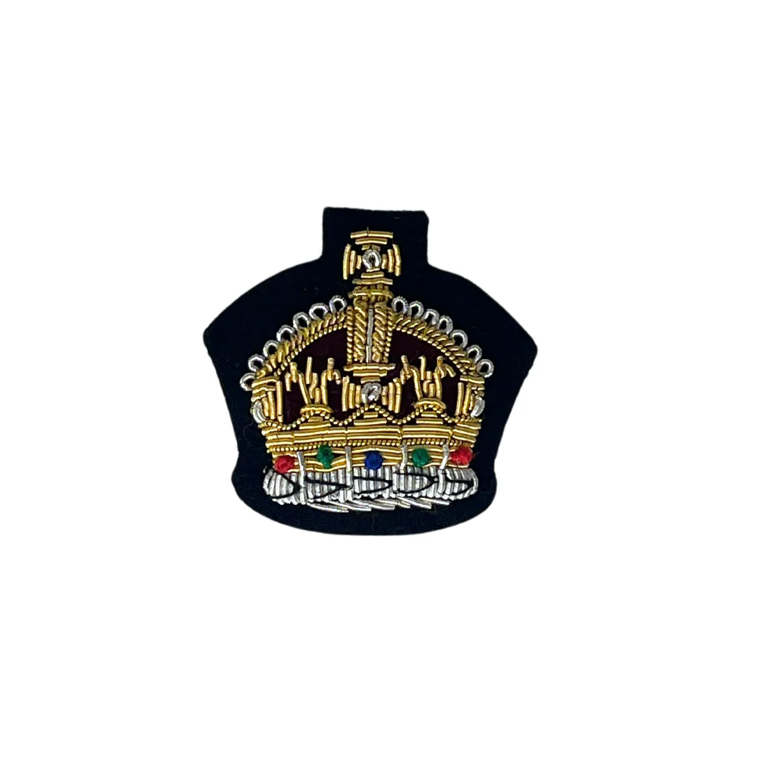 Mess Dress Crowns - S/Sgt - Black Ground - Tudor Crown