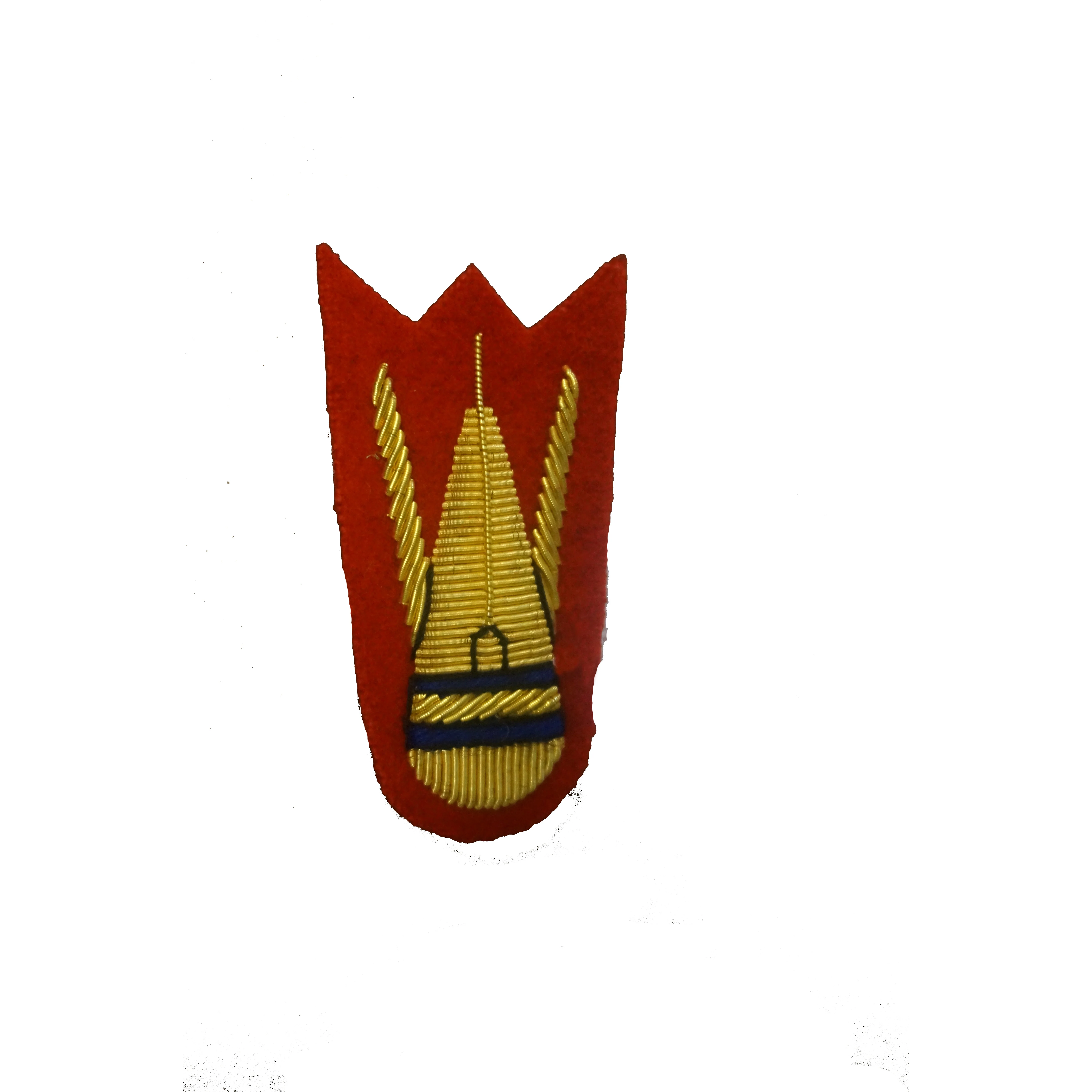Mess Dress - Qualification Badge - EOD Bomb - Gold on Scarlet