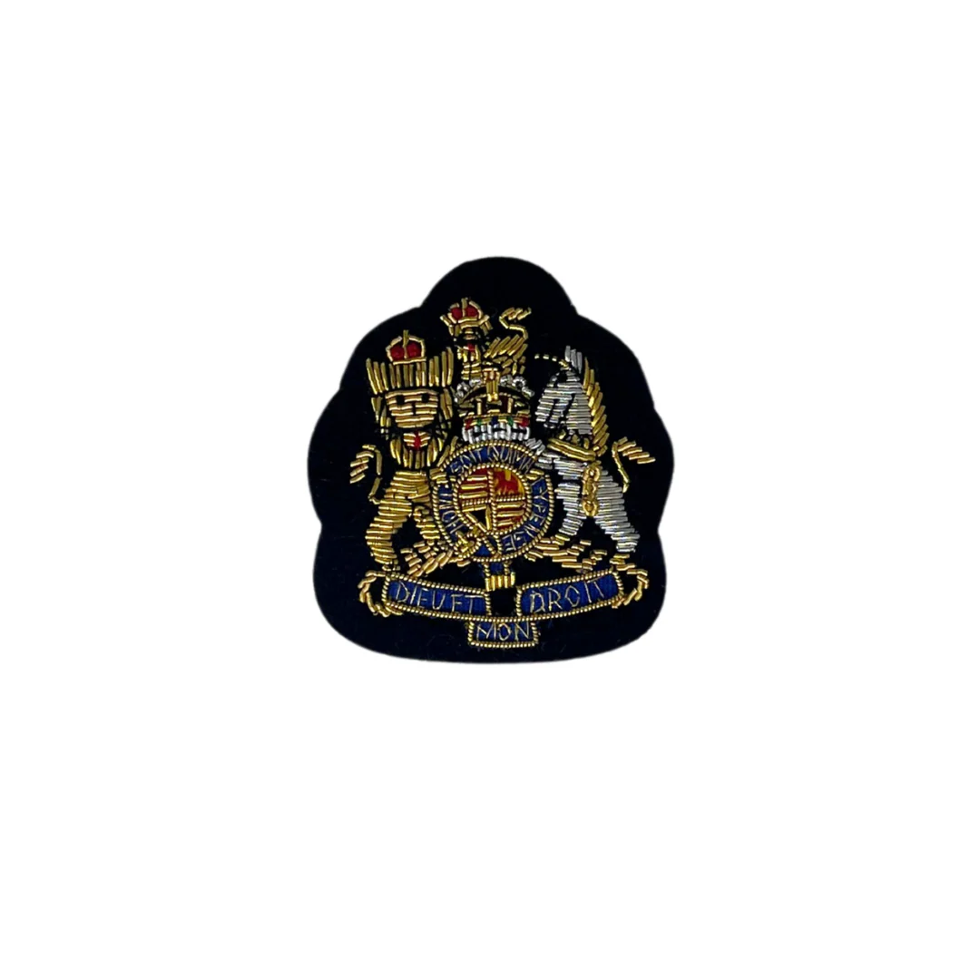 Mess Dress - Royal Coat of Arms - WO1 - Black Ground - Tudor Crown