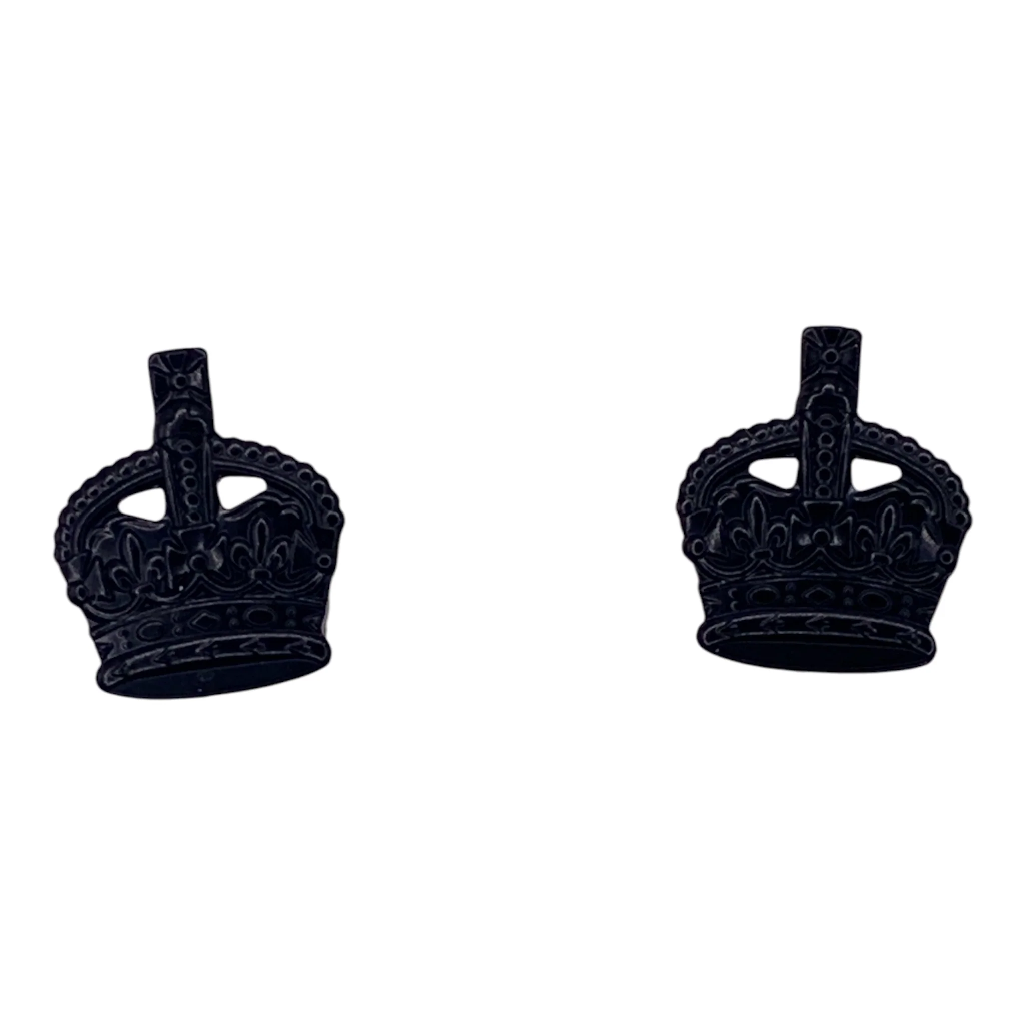 Metal Crown (3/8) - Black - Screw Fitting - Tudor Crown