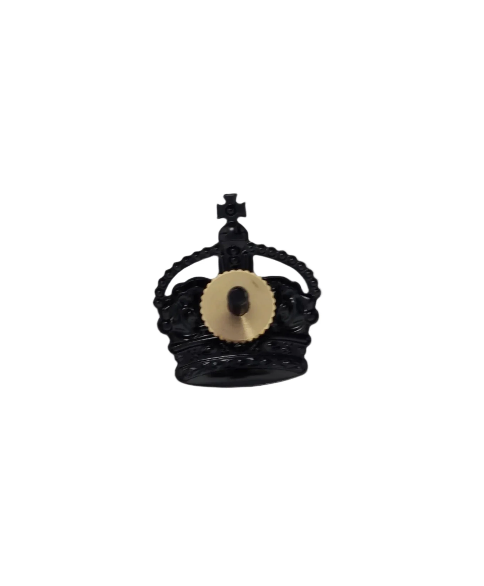 Metal Crown 5/8 - Black - Screw Fitting - Tudor Crown - Image 2