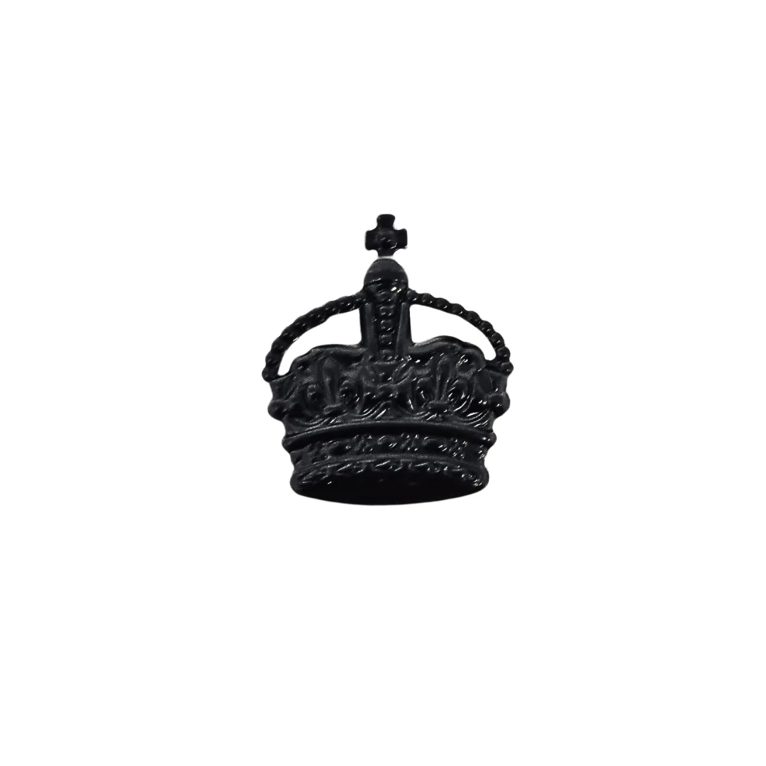 Metal Crown 5/8" - Gold AAL with Red Felt - Pair - Tudor Crown