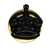 Metal Crown WO2 (CSM) - BLACK - Back Plate - Shank Fitting - Black - Tudor Crown