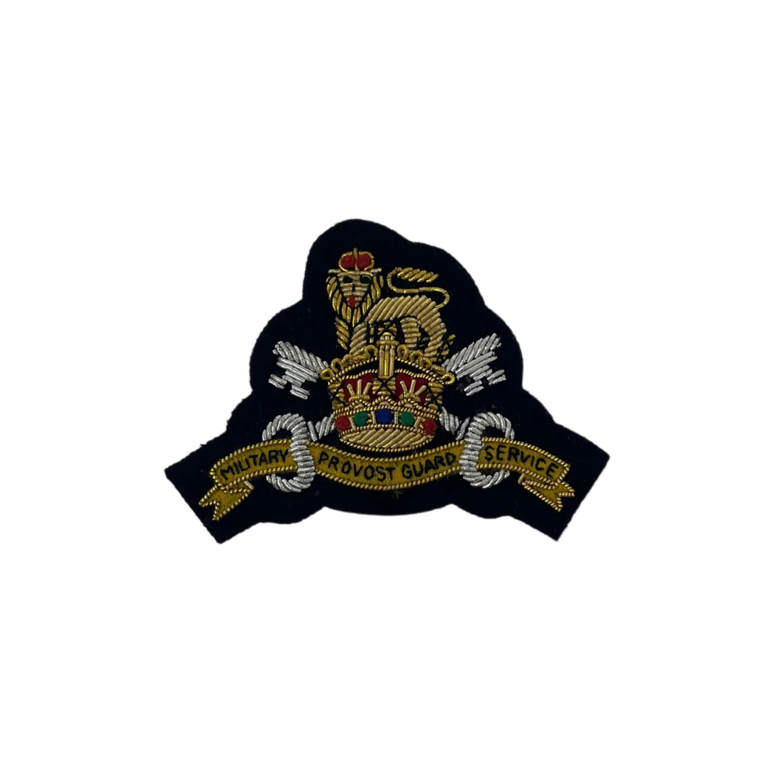 MPGS Officers' Embroidered Badge Tudor Crown
