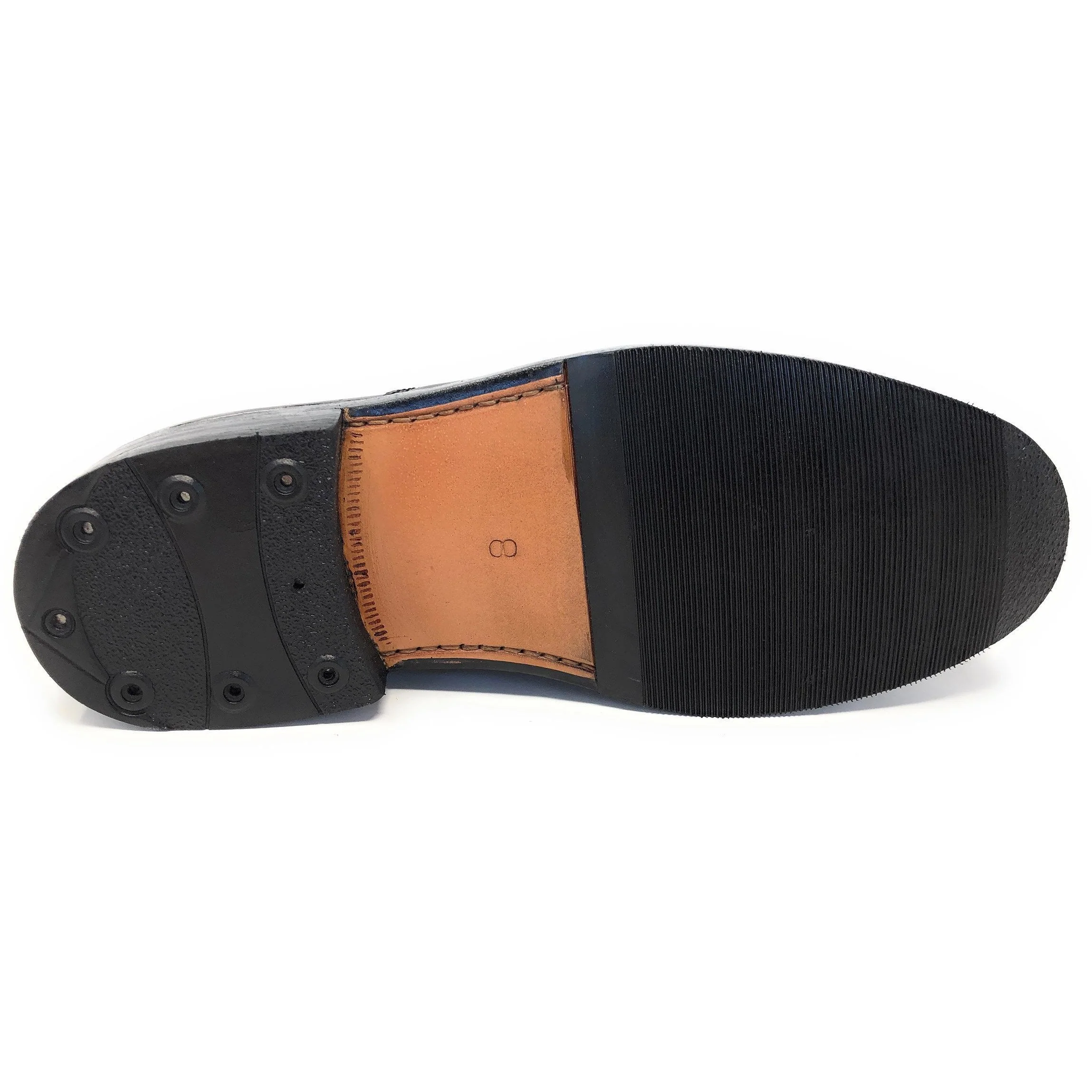 Oxford Shoe with Patent Toe Cap - Image 3