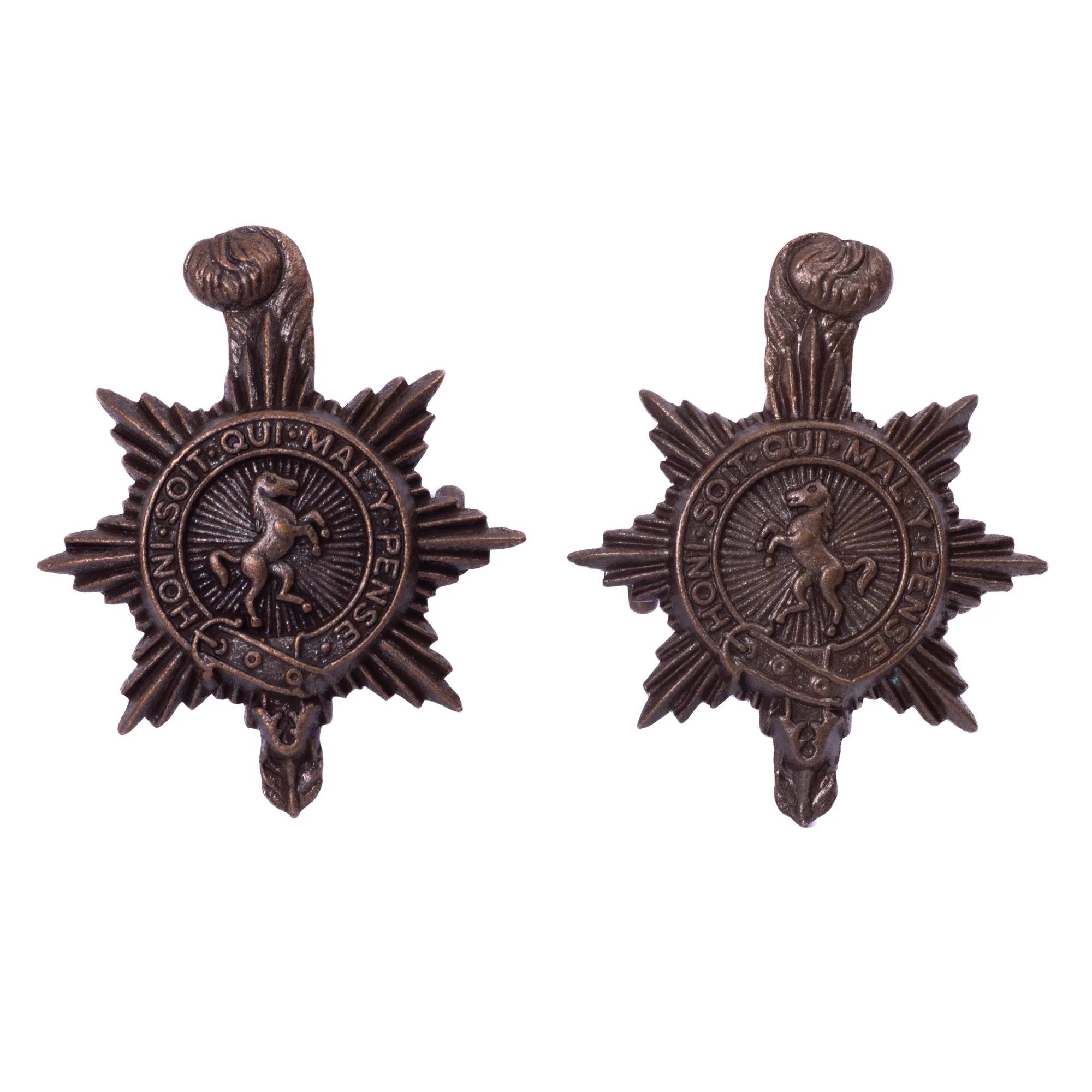 PWRR - No2 Dress Collar Badges - Bronze - Pair