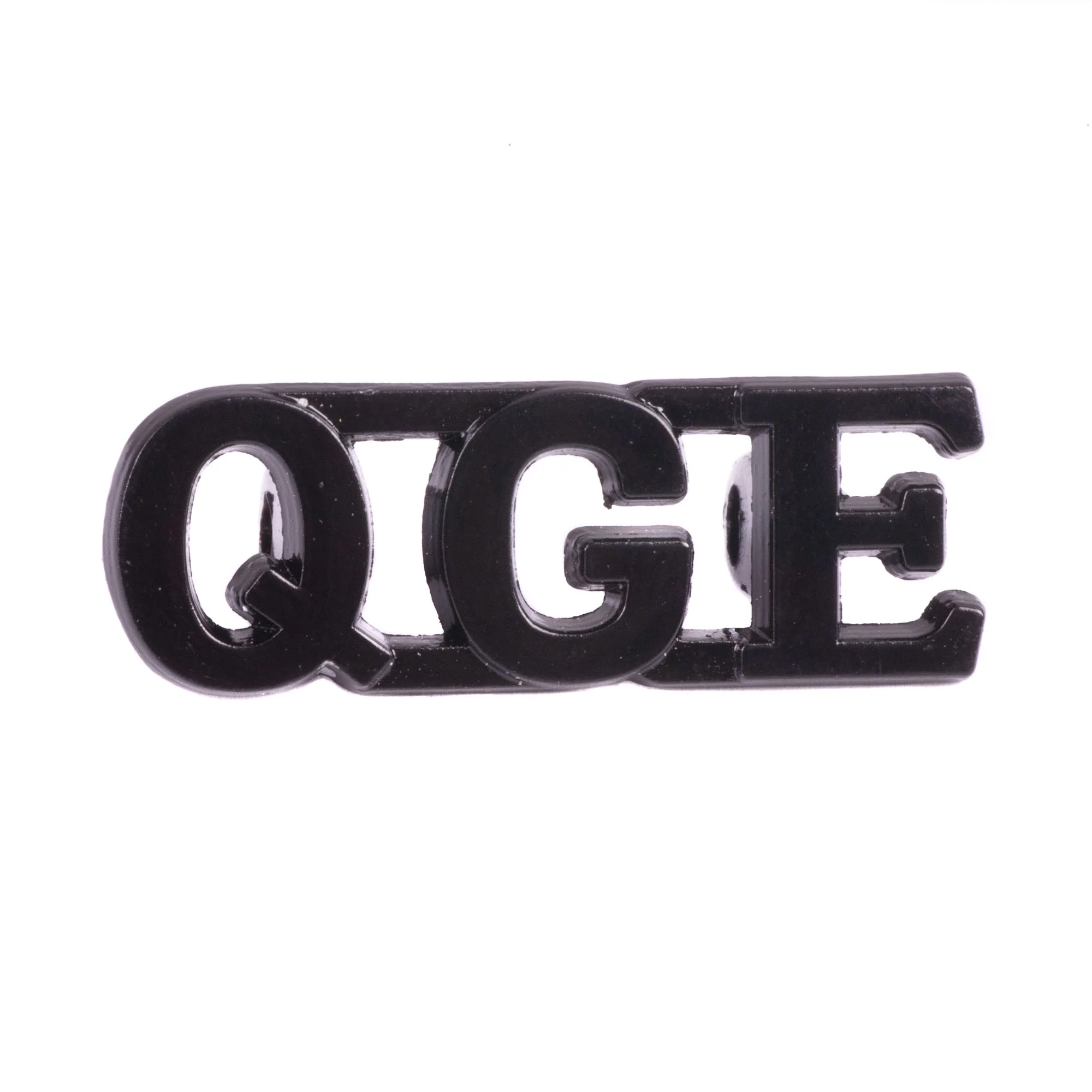 QGE - Shoulder Titles with Shank - Black - Pairs