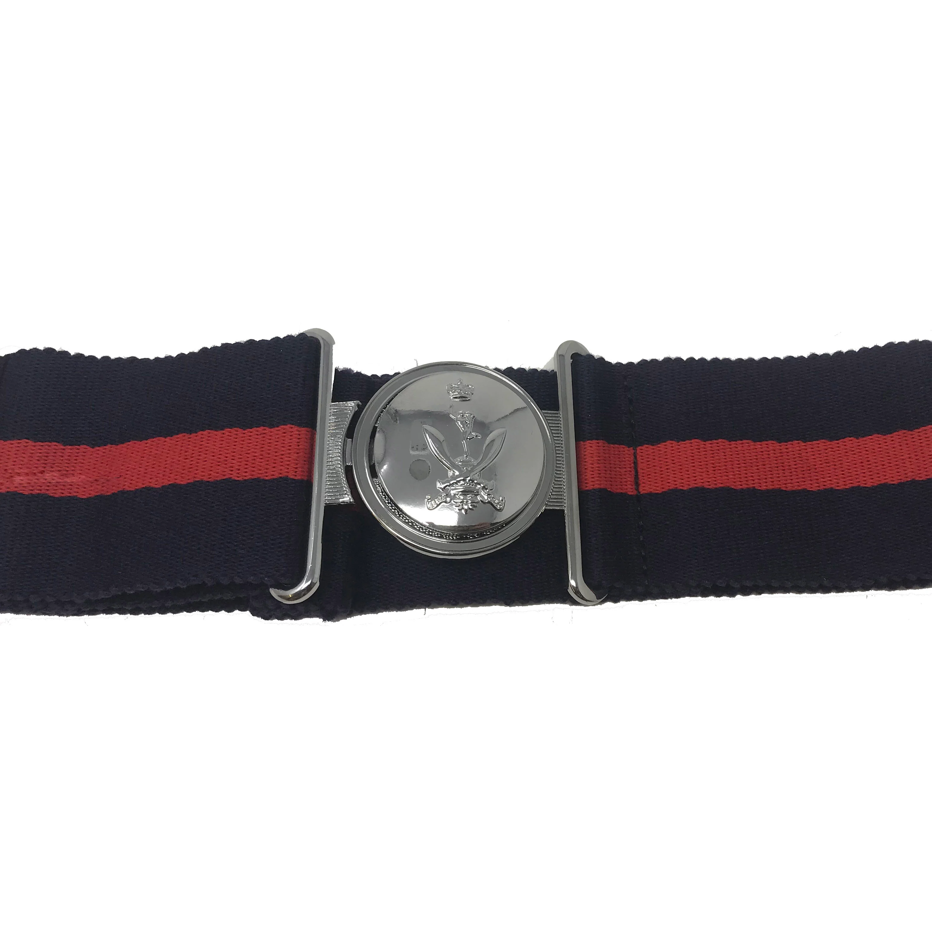 Queen's Gurkha Signals - Stable Belts - 64mm - Locket - Tudor Crown
