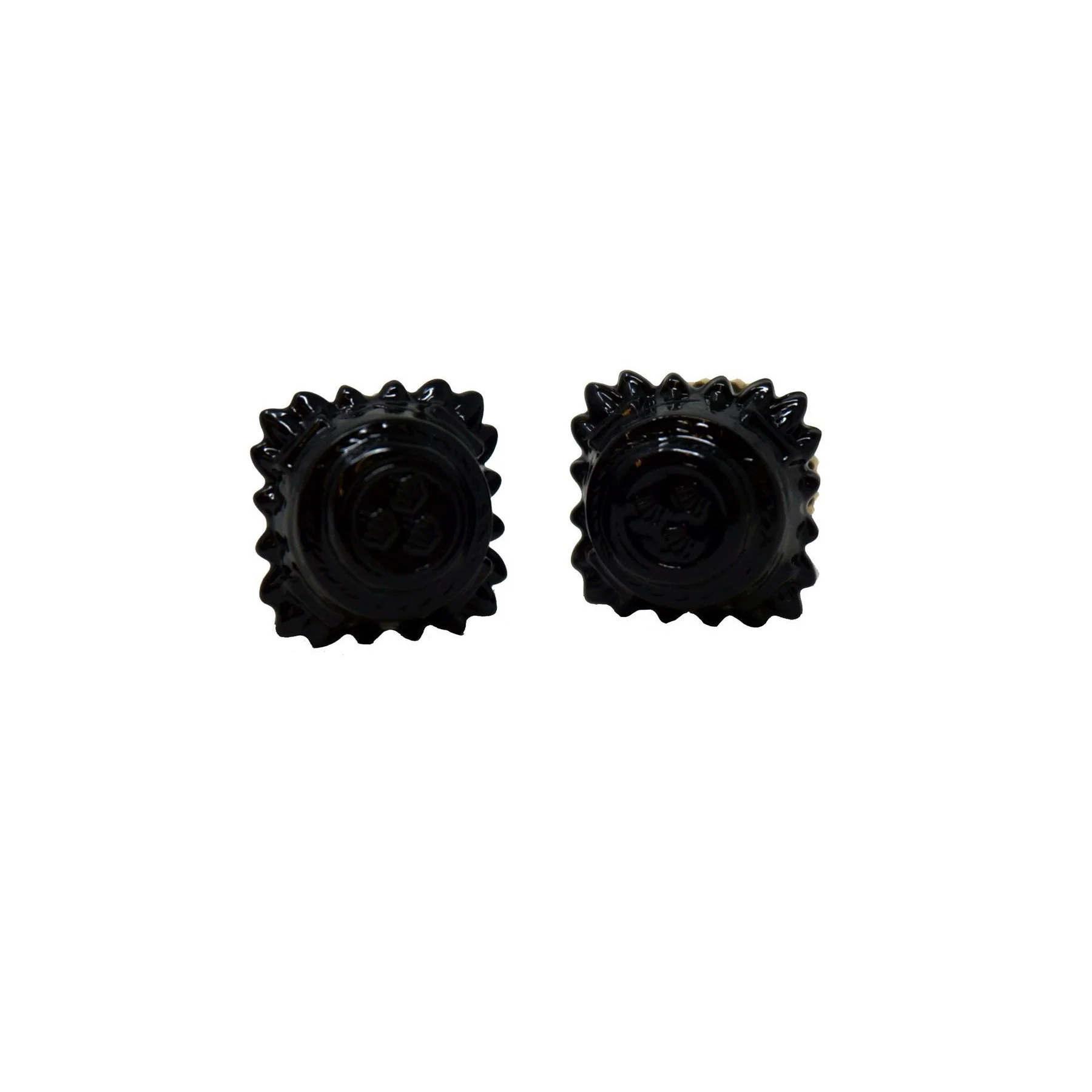 Rank Stars (3/8") Black - Screw Fitting - Pair