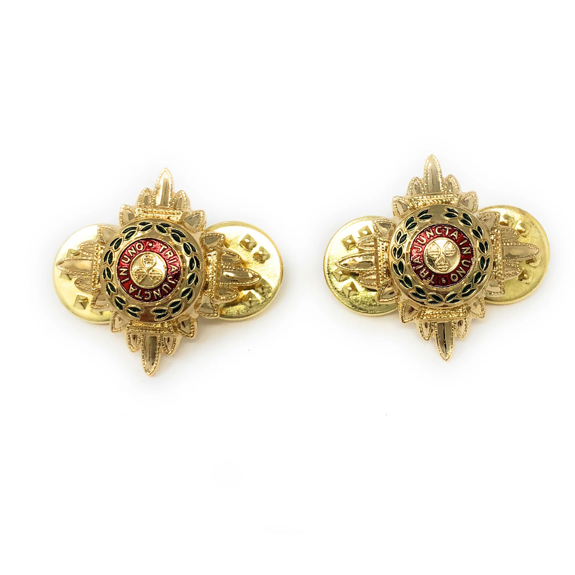 Rank Stars - 5/8" - AAL & Enamelled - Pair