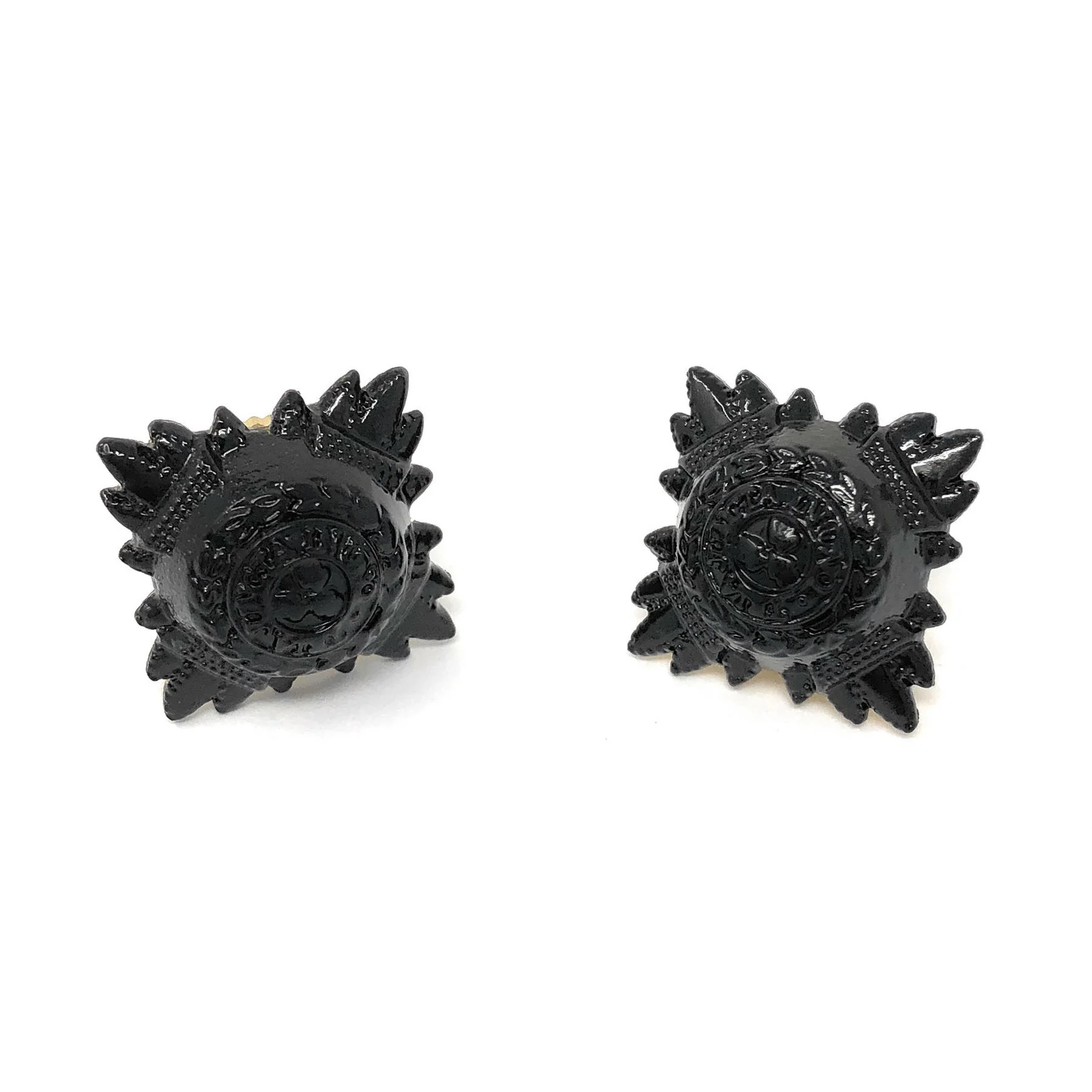 Rank Stars - 5/8 - Bath Star (Black) - Screw Fitting - Pair