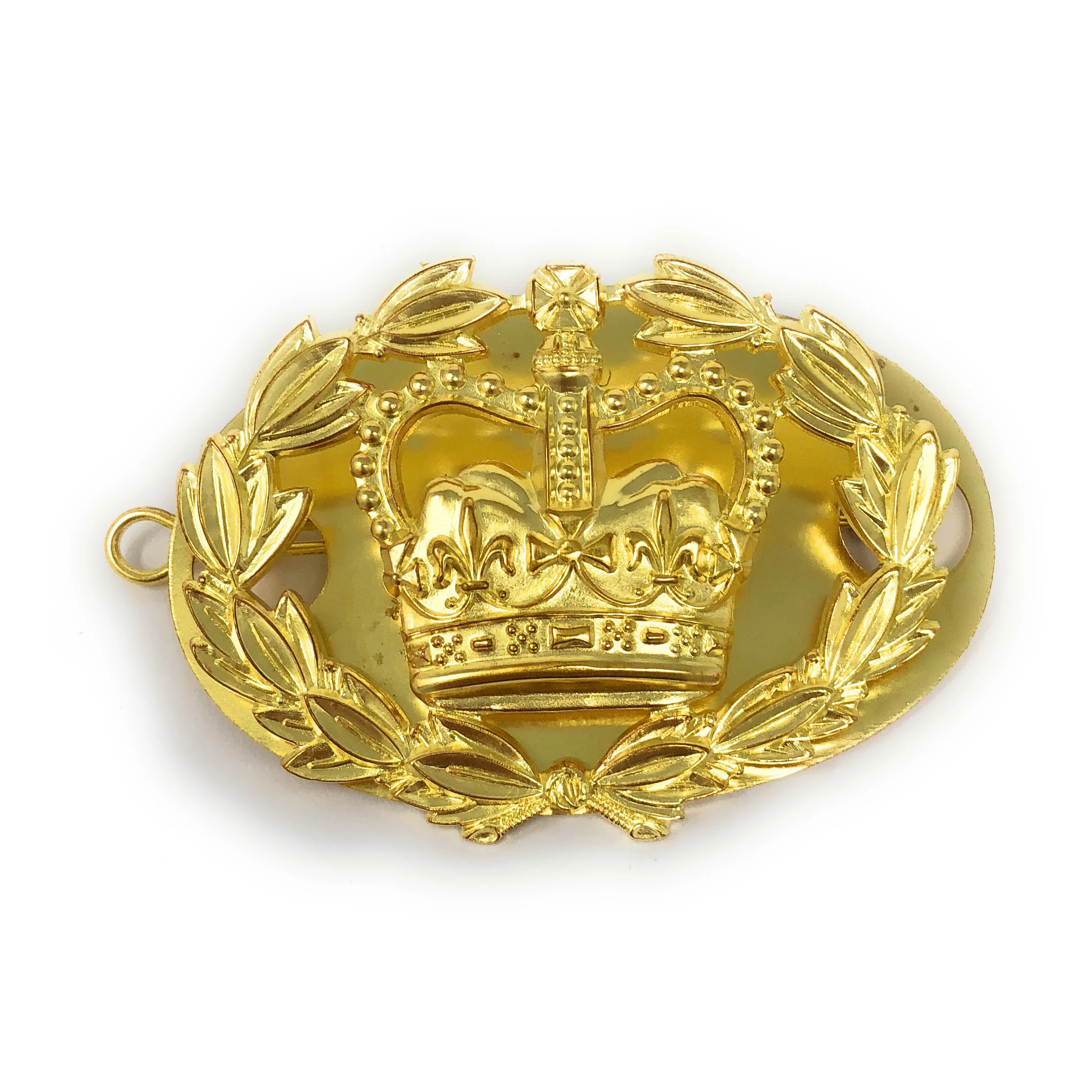 RQMS Brass Rank Badge, Back Plate & Shanks