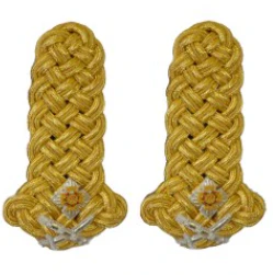 Shoulder Cords Male - 3 Ply - Gold Gilt Wire - Dark Blue Backing - No1 Dress - Image 10