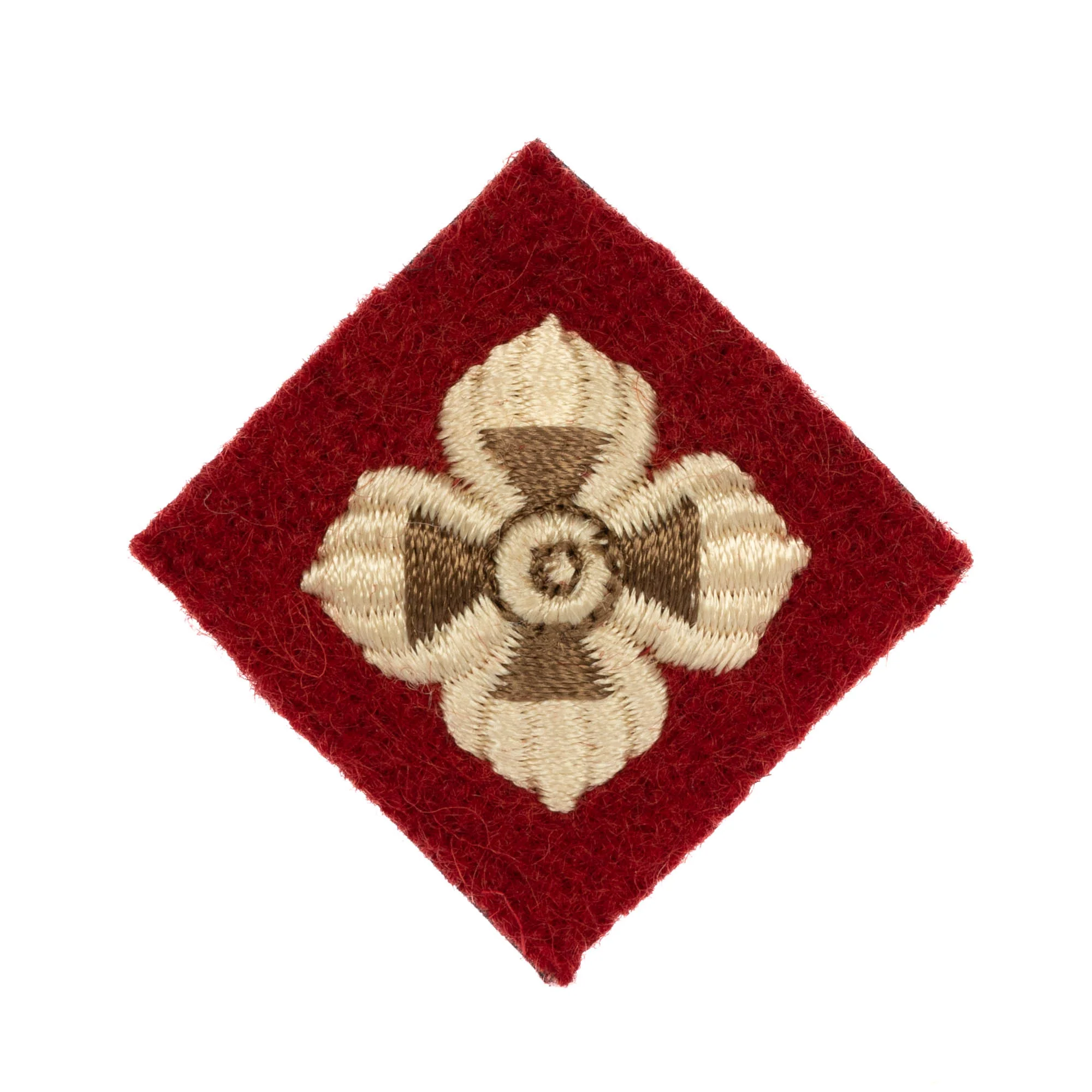 Star - 25mm - Red Cloth Embroidered - SCOTS - Pairs