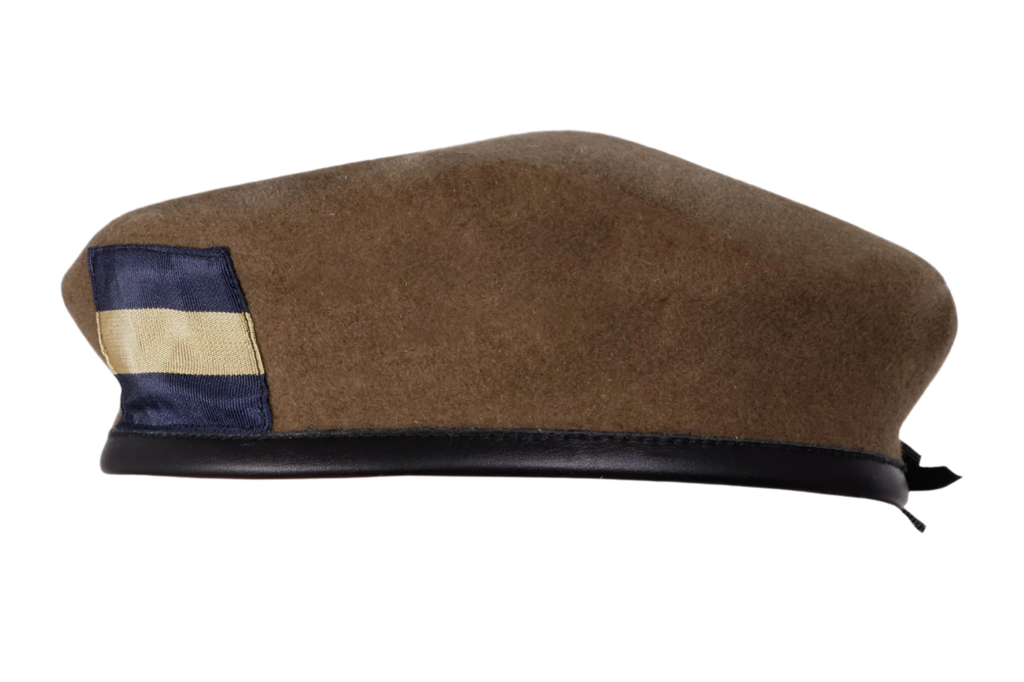 Tigers Khaki Beret Supplied with PWRR Beret Badge Backing Patch stitched on - Image 3