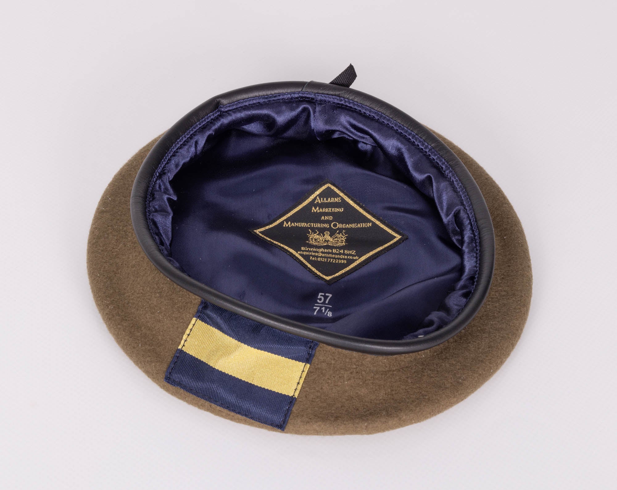 Tigers Khaki Beret Supplied with PWRR Beret Badge Backing Patch stitched on - Image 4
