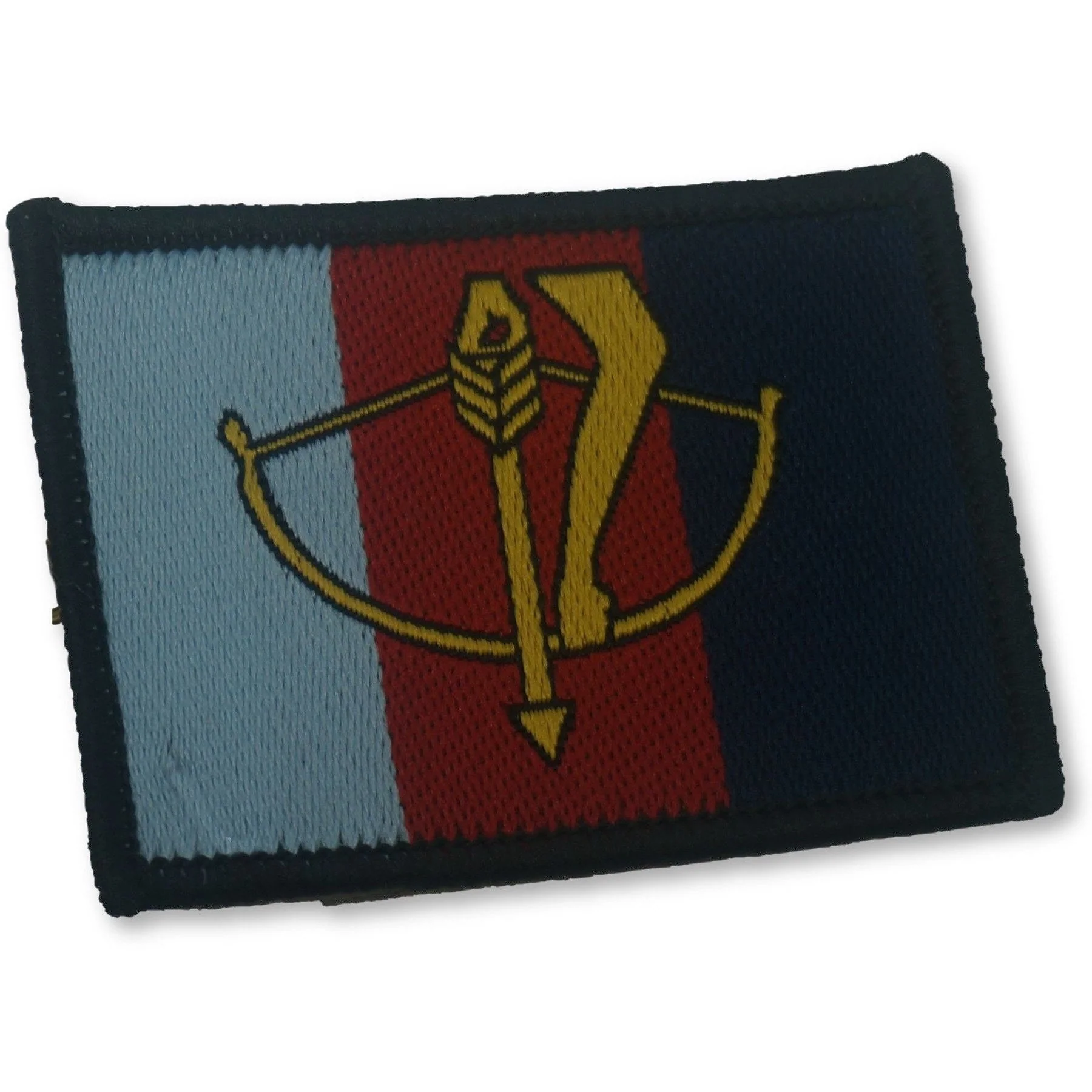 TRF - 16 Air Defence RA - Gold Bowman on Navy/Red/Sky Blue - 55 x 40mm - Pack 5