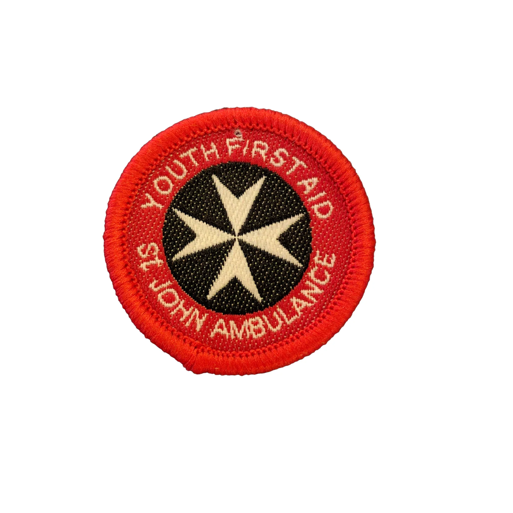 Youth First Aid Badge - Red - 30mm - Packs of 10